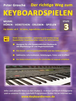 cover image of Der richtige Weg zum Keyboardspielen (Stufe 3)
